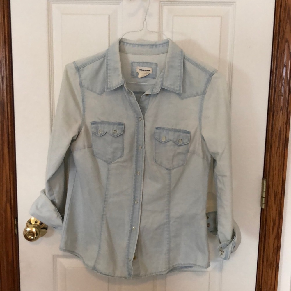 Denim button down (H&M). Light wash.